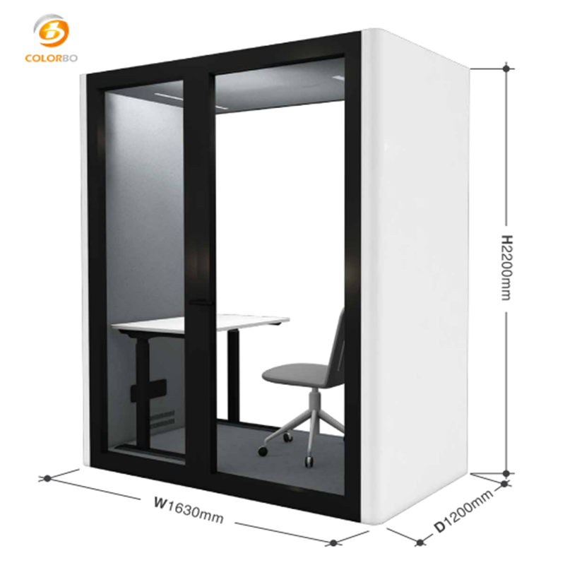 Boîte moyenne de cabine téléphonique de silence flexible et mobile appropriée à différents espaces