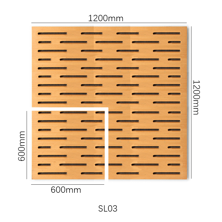 Panneau acoustique Panneau acoustique en bois pour plafond et mur