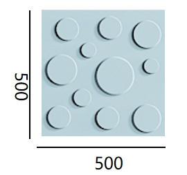 Panneaux intérieurs 3D en fibre de polyester en matériau acoustique PET-B-205Y