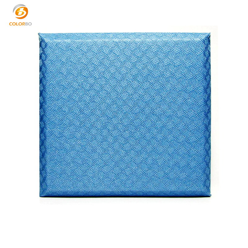 Panneaux acoustiques en polyester enveloppés de tissu pour l'insonorisation