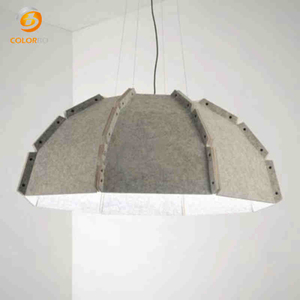 Abat-jour en corde de décoration en fibre de polyester ignifuge PET-LPD-010L B1 Eco