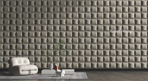 Panneaux muraux décoratifs intérieurs en fibre de polyester ignifuge PET-B-037Y
