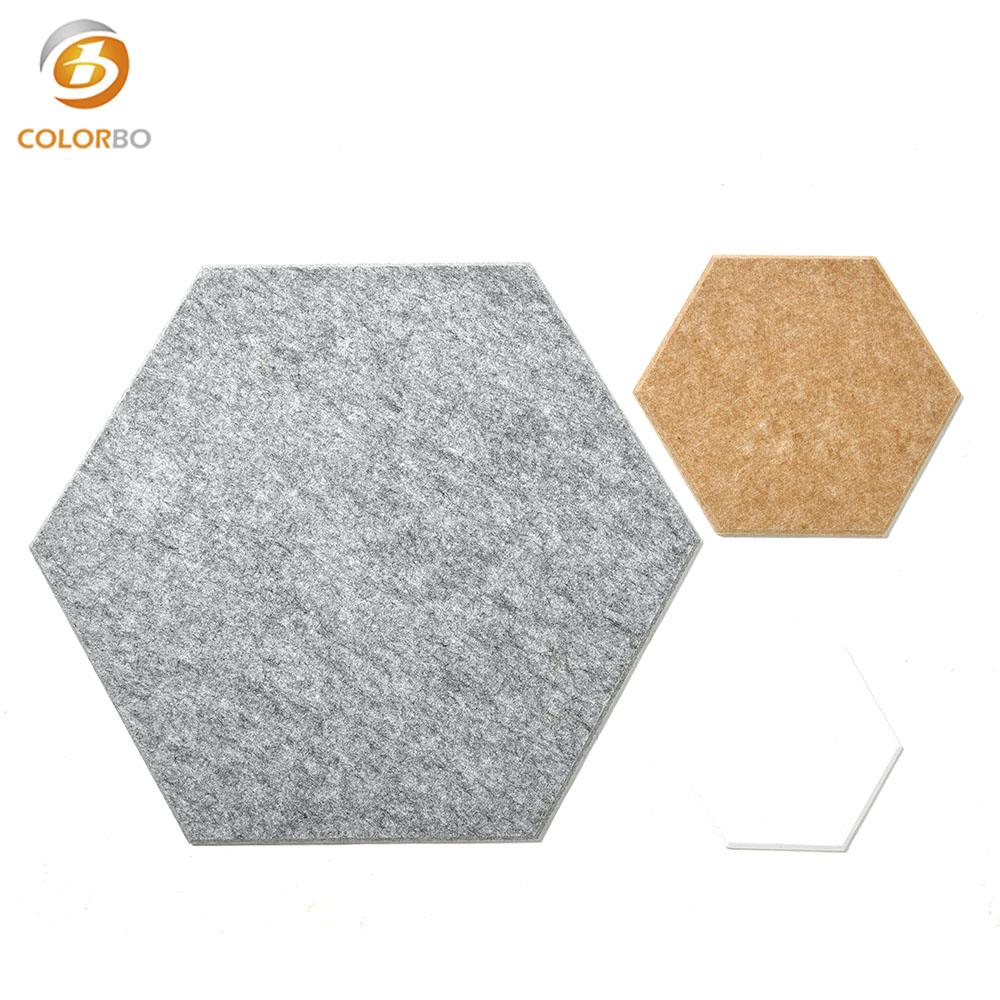 PET-QPL-S06 Panneau PET ECO pour salle de réunion hexagonale