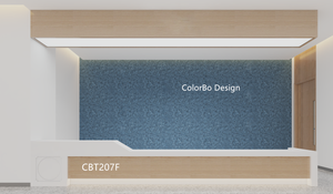 Panneau de mur décoratif de feuille de polyester de matériel acoustique de bureau de CBT207F